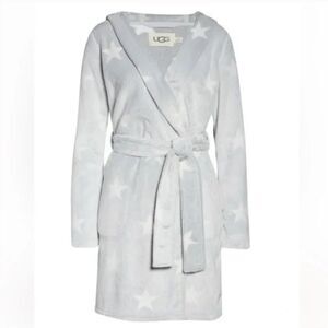 UGG Miranda Hooded Star Plush Robe Size XL